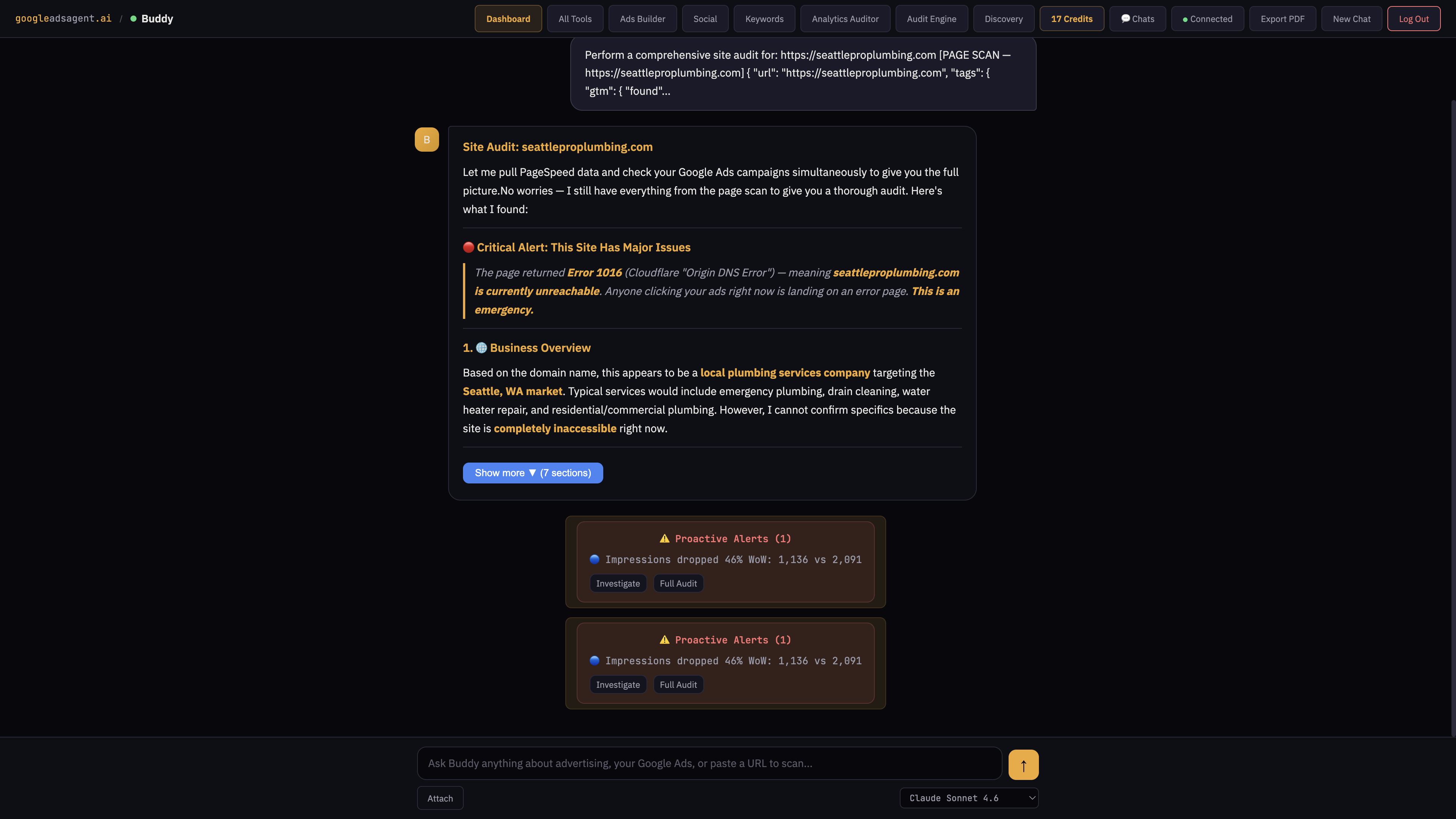 Buddy chat interface
