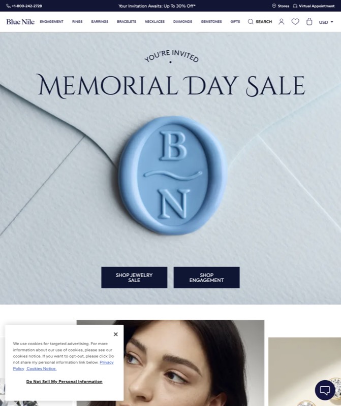 Blue Nile — real Ecommerce work