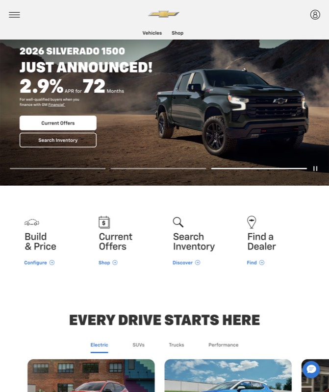 Chevrolet — real Google Ads work