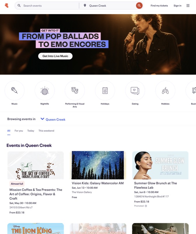 Eventbrite — real Google Ads work