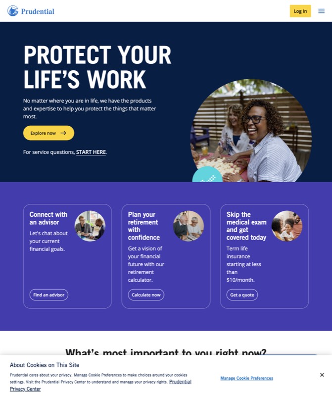 Prudential — real Google Ads work
