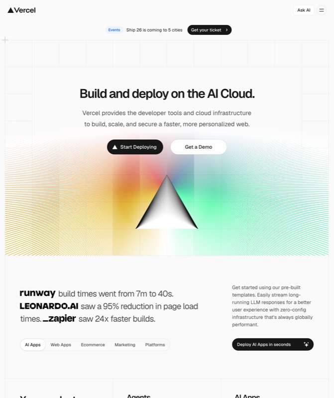 Vercel — real Web Design work